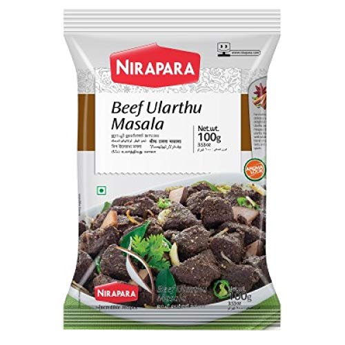 Nirapara Beef Ularthu Masala 100G/3.5Oz 100% Natural