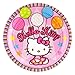 Amscan Hello Kitty Balloon Dreams 7" Paper Plates, 8-Count