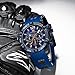 MF MINI FOCUS Men Watch, Chronograph Waterproof Sport Analog Quartz Watches Red Silicon Strap Fashion Wristwatch for Men