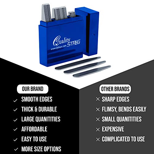 Quality Stays 4345727978 Metal Collar Stays For Men thumb #2