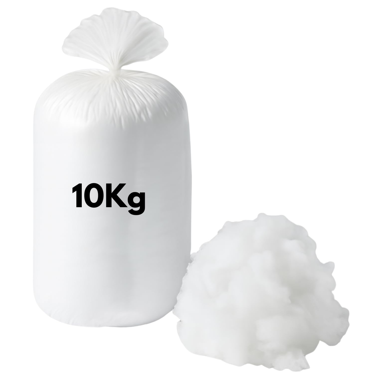 Bedding Home Bounce Back Virgin Hollowfibre Stuffing 10kg | Washable White Fluff Polyester Bean Bag Filling Crochet Stuffing, Bed Pillow Filling for Cushions & Sofa (10KG) โ image 1