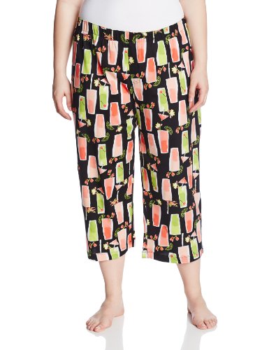 HUE Sleepwear Women's Plus-Size Plus Sweet Refreshers Capri