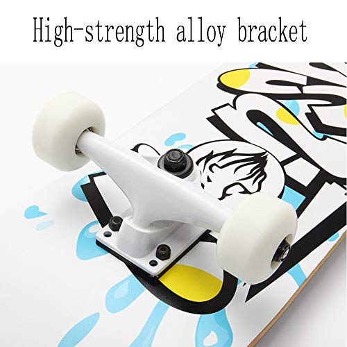 WRISCG Skateboard Completo in Legno d'Acero per