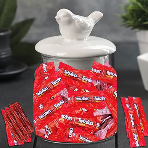 Twizzlers Twists Strawberry Candy, 2 Lb Individually Wrapped 0.6 Oz. Fun Size Licorice Chewy Christmas, Easter, Kosher Sweets By Zeeskeit #TOP2