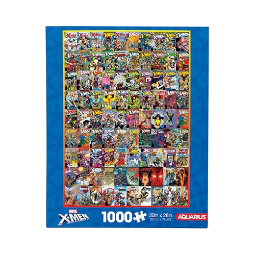 Aquarius Marvel X-Men Covers 1000 Piece Jigsaw Puzzle (1000 Piece Jigsaw Puzzle) - Glare Free - Precision Fit - Officially Licensed Marvel Merchandise...