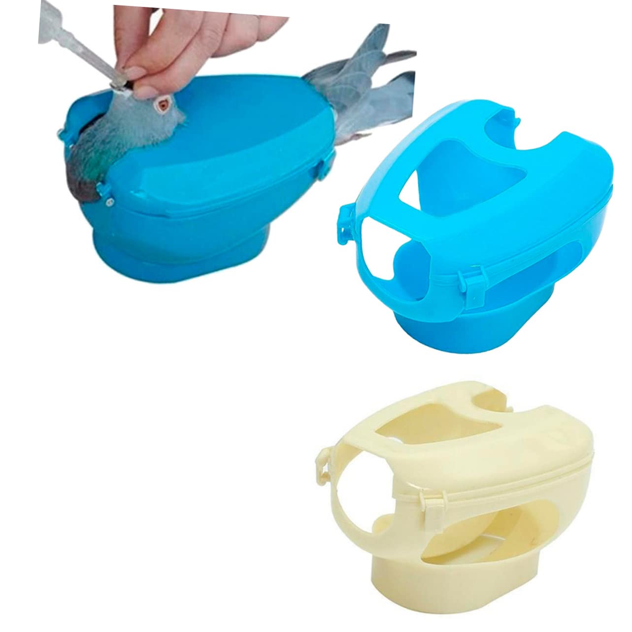 Abaodam Pigeon Fixed Holder White Thickened Carrier Support for Birds Creative Mounting Bracket Durable Feeder Rack for Feeding Water Medications for Pigeons and Birds