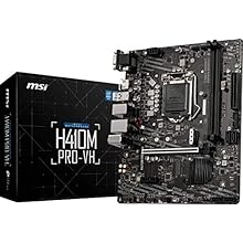 MSI H410M PRO-VH mATX Motherboard (10th Gen Intel Core, LGA 1200 Socket, DDR4, USB 3.2 Gen 1, Intel Gigabit LAN, VGA/HDMI)