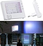 VisorTech Fernsehsimulator: TV-Simulator zur Einbrecher-Abschreckung, USB-Betrieb, 28 LEDs, 1,5 W (Fernsehsimulator mit Zeitschaltuhr)