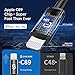 Syncwire iPhone Car Charger - Upgrade [Apple MFi Certified] 4.8A/24W Car Charging Adapter with Built-in Coiled Lightning Cable for Apple iPhone 14/13/12/11/Xs/XS Max/XR/X/8/7/6 Plus, iPad & More