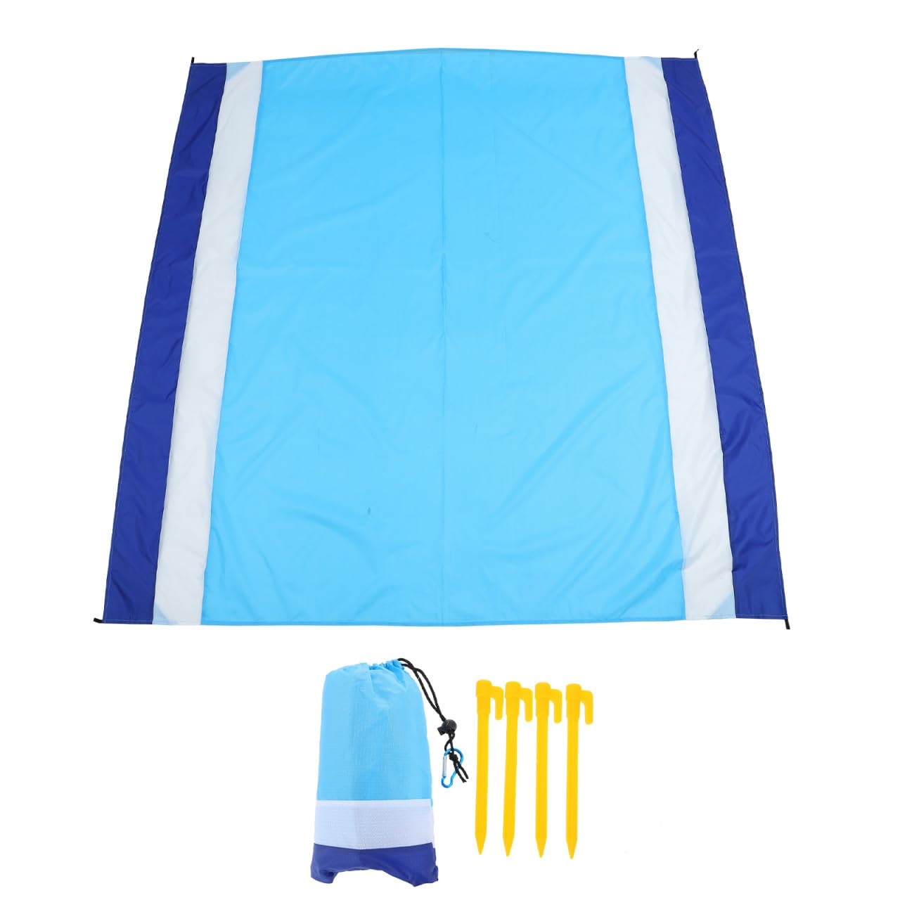 Yardwe 4 Piezas Estera de pícnic Beach Mat Beach Blanket Praia de Picnic para Acampar Cojines Exteriores Impermeables Acampar Aire de Playa Impermeable 210T de Nylon