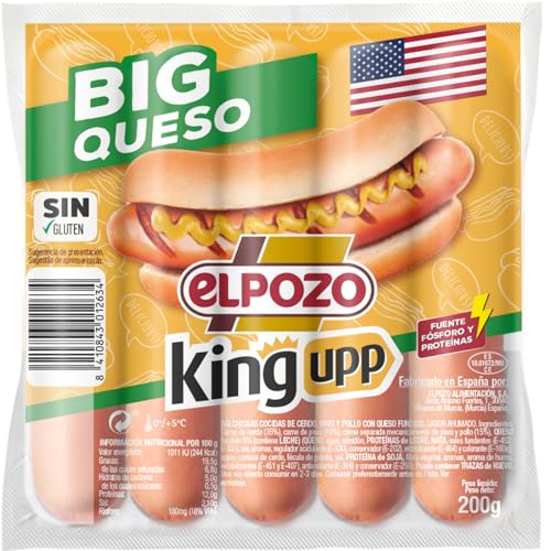 Elpozo King Upp Salchichas Big Queso 200 Gr
