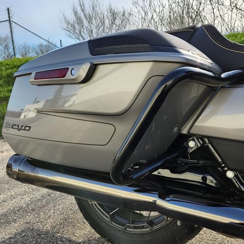 Guardias para alforjas de motocicleta Black 1.25" Pork CHOP, compatibles con Harley Touring Road Glide y Street Glide 2023-2026 miniatura 5