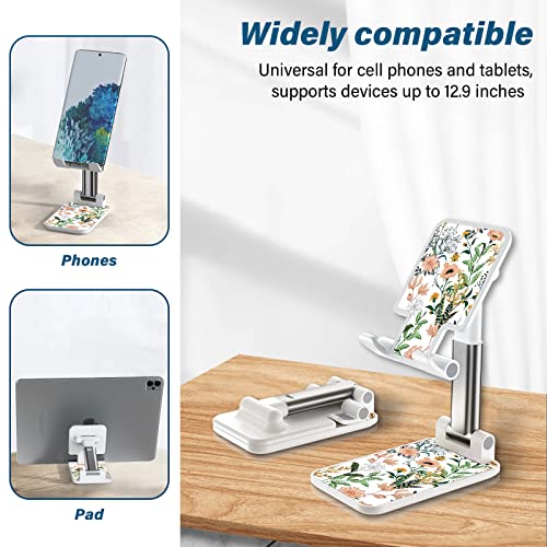 Image of Foldable Phone Stand for Desk?Angle of View Adjustable Cell Phone Stand?Phone Holder for Desk /ipad Stand ?Suitable for iPhone, Samsung and Other Smart Phones Desk Accessories Phone Holder