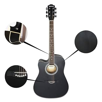 Amazon | Janerock 左利き用ギター、左利き アコースティック