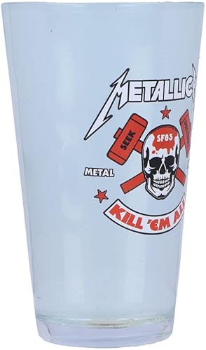 Miniatura 4 de Nemesis Now Producto oficial de Metallica Kill Em All Glass, 5.8 in