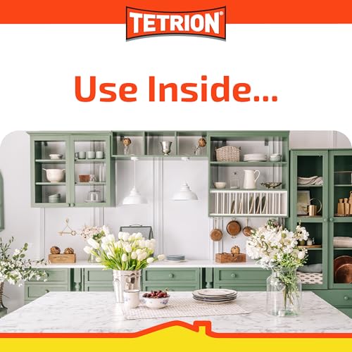 Image of Tetrion Easy Spray Paint - Yellow 400ml (Pack of 6) - All-Purpose Acrylic Spray for Wood, Metal, Plastic, Ceramic & More for Indoor & Outdoor Use, Smooth, Durable Finish, 13.5 Oz