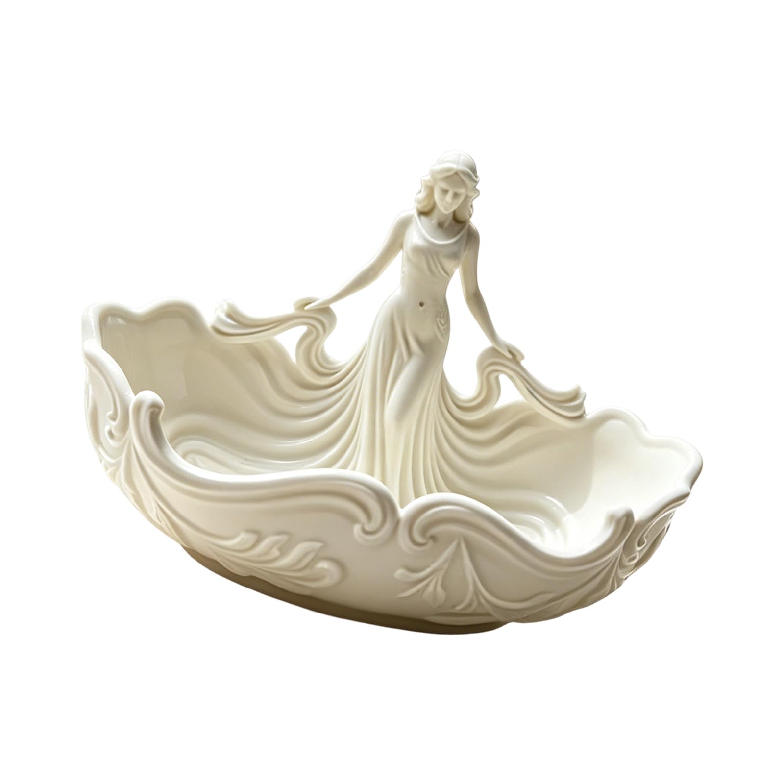 Msioytog Stylish Polylactic Acid Woman Shape Jewelry Organizers for Dresser Tabletop Decoration Jewelry Tray
