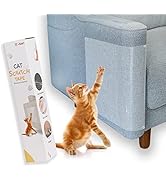 U-LIAN Cat Scratch Furniture Protector 12 Pack Cat Tape Cover Couch Protector for Cats Scratch De...