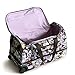 Vera Bradley Women's Adair Rolling Duffel Travel Bag-Ripstop, Subtle Bouquet, One Size