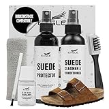 Eagle Sandal & Clog Complete Care Kit - Compatible with Birkenstocks - Suede & Nubuck Cleaner, Conditioner, Protector, Cork Sealer, 3-Way Brush, Eraser, and Microfiber Cloth for Sandals & Clogs