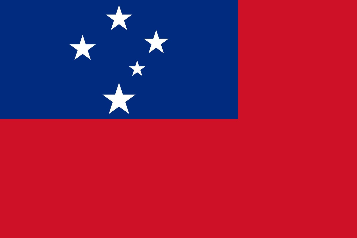 Drapeau Samoa résistant 100x150cm pour remplacer les pavillons qui s'usent