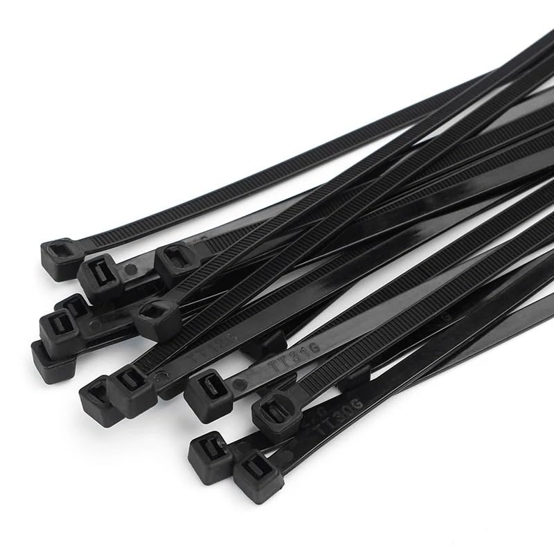 Hebilla de nailon para sujetacables, bridas de plástico de nailon autobloqueante, 100 unidades (3 x 150, 100 piezas)