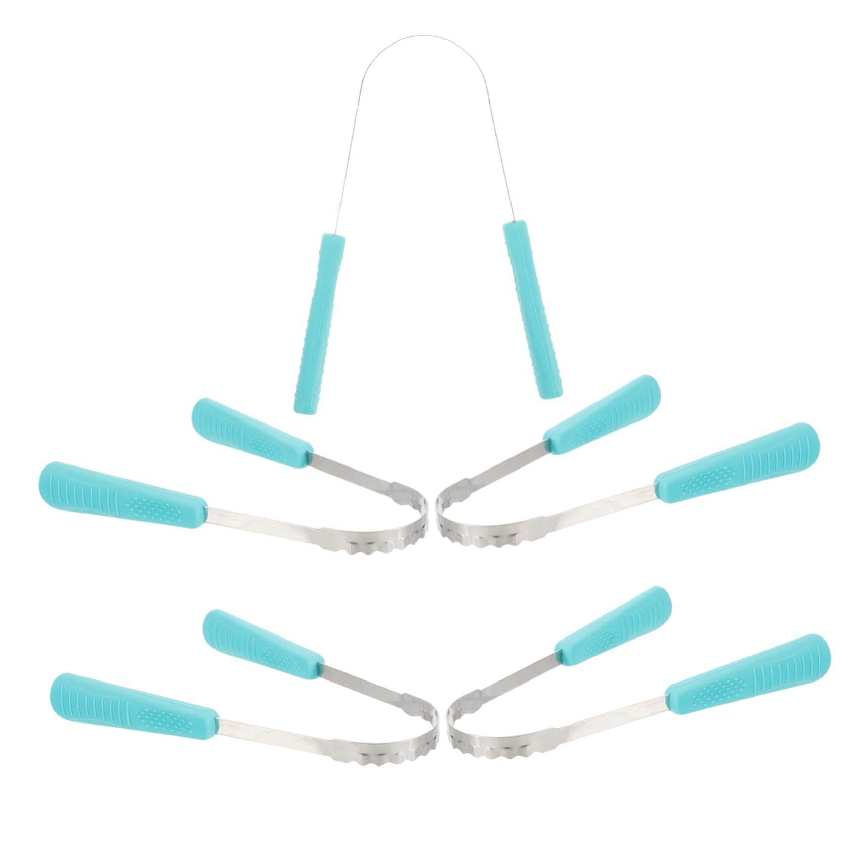 Beavorty 15 Pz raschietto per lingua portatile scraper fornitura di denti detergente per metalli strumenti per la pulizia della lingua strumento per la pulizia della lingua Palmare attrezzo