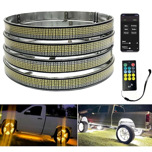 Kingshowstar 15.5in Amber White Wheel Lights