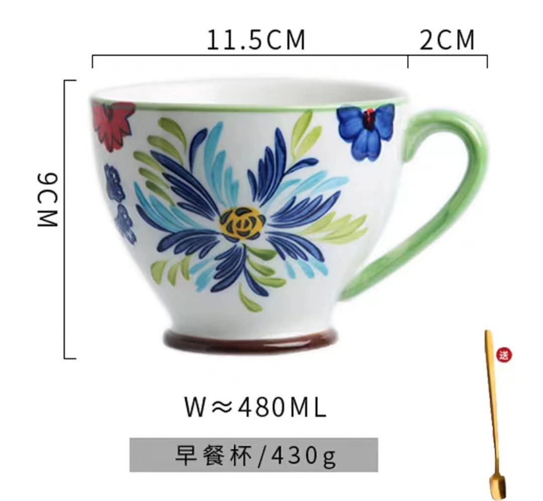 Filiżanka do herbaty, Kubek z porcelany Cupbone, Premium Ceramiczny Kubek Do Kawy Filiżanka Herbaty Filiżanka Wody, Kubek Ceramiczny Kubek Płatki Owsiane Śniadanie Kawa Butelka Mleka Kreatywny Ręcznie