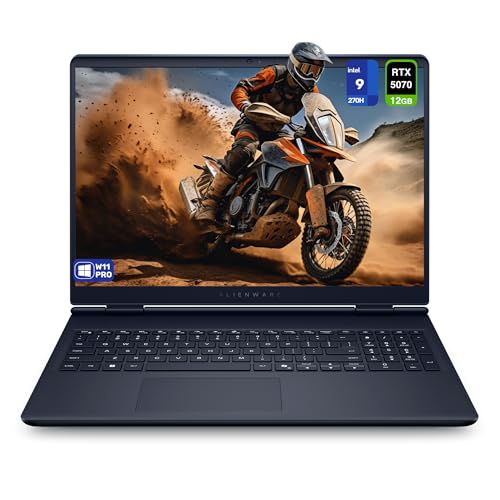 Image of Alienware 16 Aurora Gaming Laptop, Intel 9-270H, 32 GB DDR5 RAM, 2 TB PCIe SSD, 16 inch WQXGA (2560x1600) 120Hz Display, Nvidia G-Force RTX 5070, Backlit Keyboard, W11 Pro, Blue