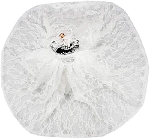 Miniatura 8 de BARWA Vestido de novia blanco con velo y princesa, ropa de fiesta de noche, vestido con sombrero para muñeca de niña de 11.5 pulgadas