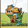 Acrylic Wisconsin Suncatcher Ornaments for Christmas Tree - United States Gifts for Women, Travel Lovers Gift, Christmas Ornament for Tree Decorations, Wisconsin Gifts for Women #5