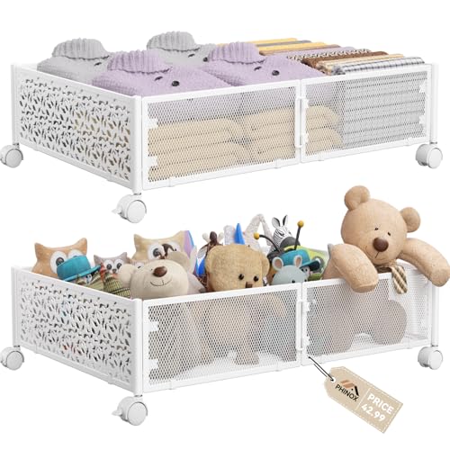 Under Bed Storage, Under the Bed Storage Containers with Wheels, Under Bed Shoe Storage Organizer...