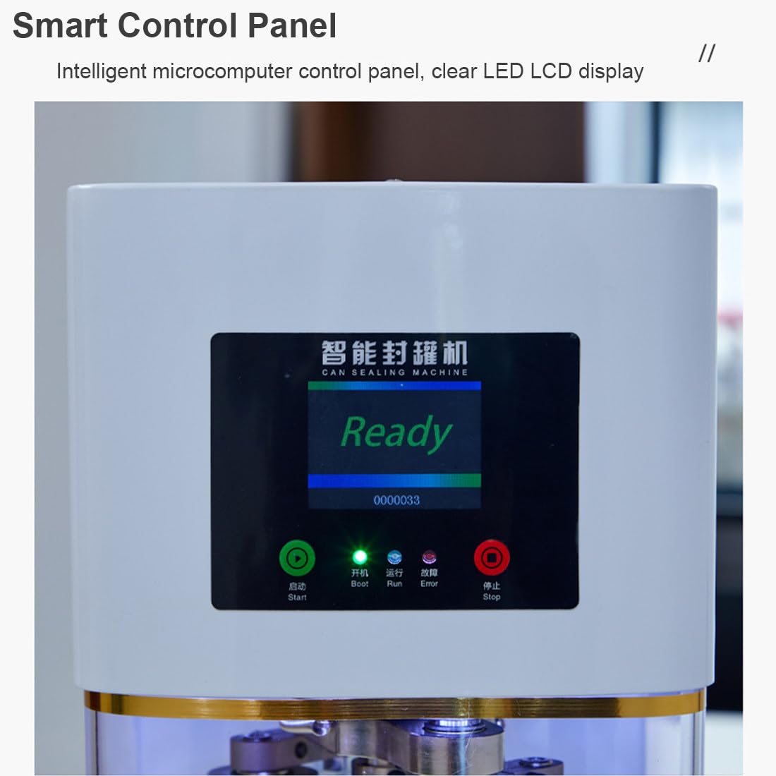Scelleuse De Canettes, Machine à Sceller Les Canettes Automatique 140 W avec écran LCD,Machine à Sceller Les Gobelets Commerciales,Hauteur Réglable 1,2 à 7,9 Pouces,Diamètre 2,2 Pouces