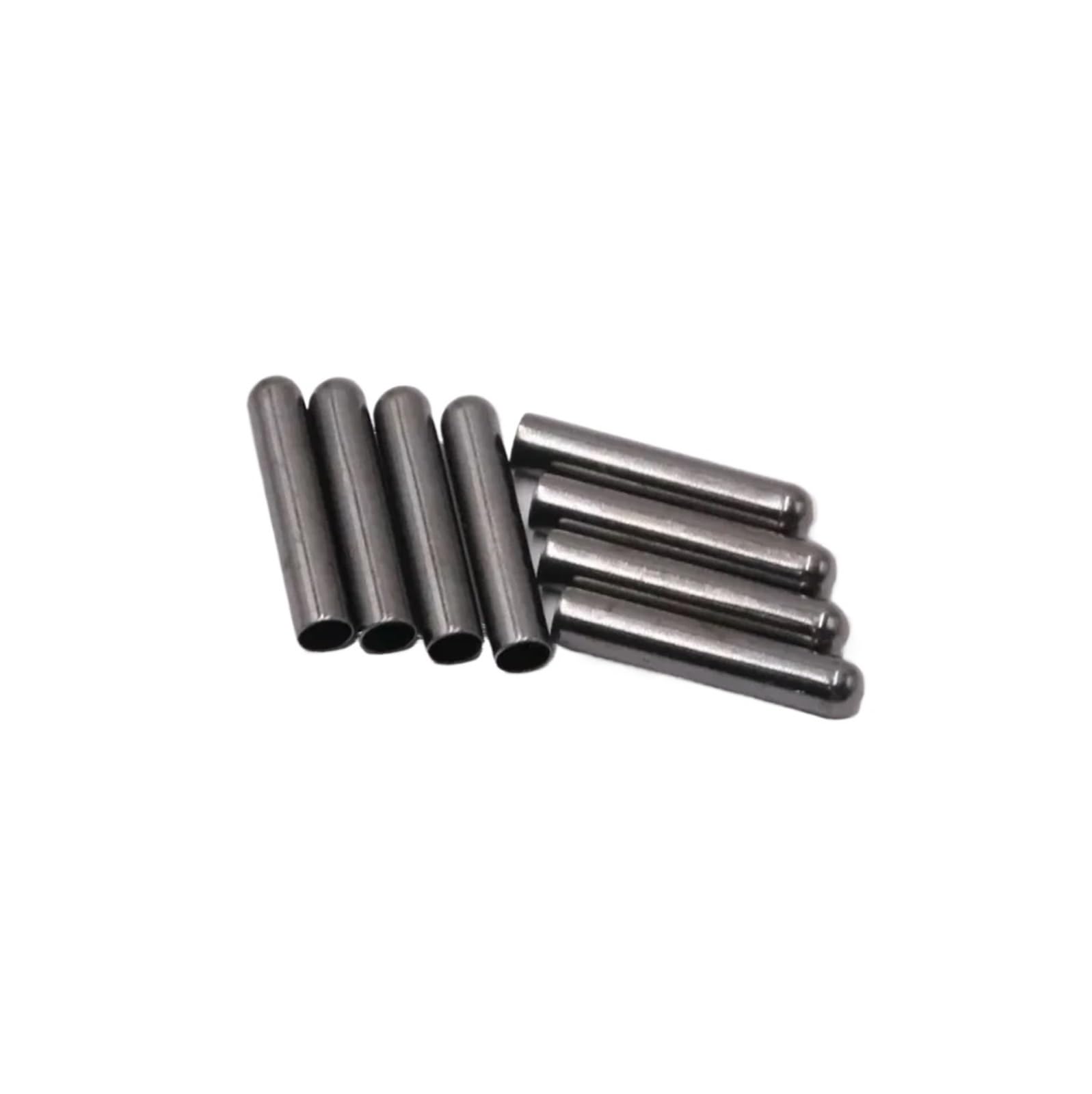 Zaślepki do sznurka, 100 szt., 4,3 x 22 mm, akcesoria do butów, DIY, sznurowadła, koronkowe końcówki do butów, wymienna głowica do sznurowadeł, agletów (3507 czarny pistolet)