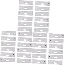 Hoement 36 Peças De Acessórios De Persianas Verticais Persianas Brancas Cortinas Metálicas Etiquetas Brancas Peças De Encadernações Verticais Fixador De Persianas Verticais Persianas