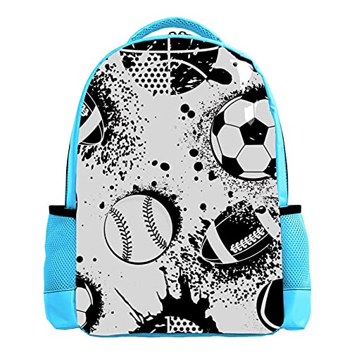 Sac à dos d'école vert motif football cartable scolaire garçon primaire résistant