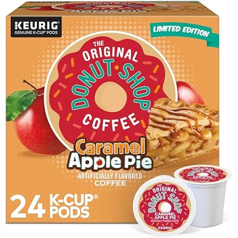 The Original Donut Shop Caramel Apple Pie Coffee, Keurig K-Cup Pod, Light Roast, 24 Count Cover
