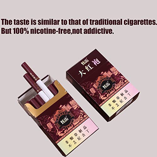 Honey Rose And Tea Herbal Cigarettes - Tobacco And Nicotine Free，Not Addictive 4 Packs 80 Smokes #TOP3