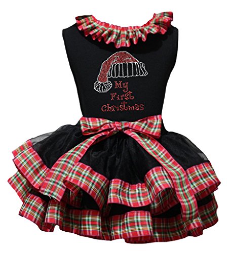 Camisa a cuadros de la cinta de la falda del pétalo que evita rozaduras en Navidad