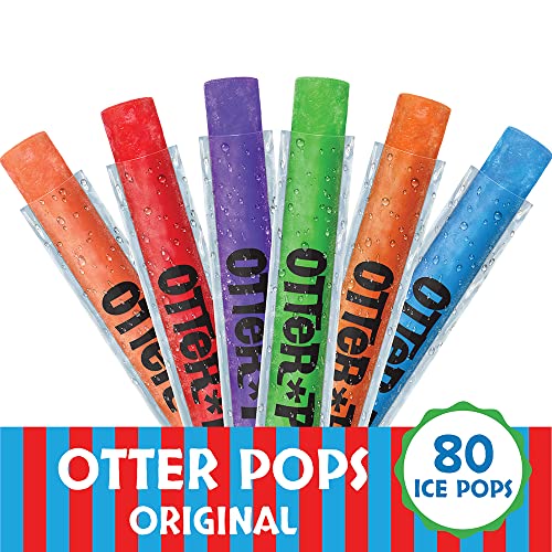Otter Pops Freezer Ice Bars, Fat Free Ice Pops, Original Flavors (801