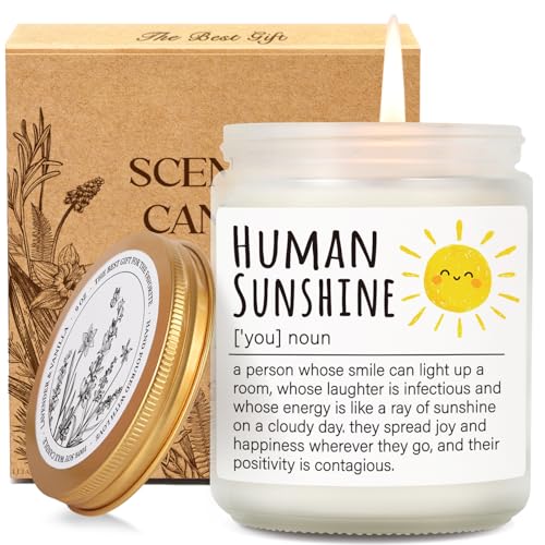 Image of Human Sunshine Thanksgiving Candle for Women, Birthday Inspirational Appreciation Gifts to Women Boss Coworkers Teachers Nurses, Retirement Gift to Woman, Thank You Candle for Her-31