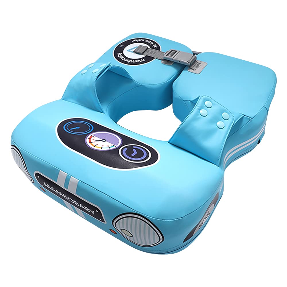 CoByda Flotador de natación para bebés no Inflable con Forma de automóvil: un Entrenador de natación Suave, Impermeable y Agradable para la Piel para bebés de 8 a 36 Meses, niños y niñas