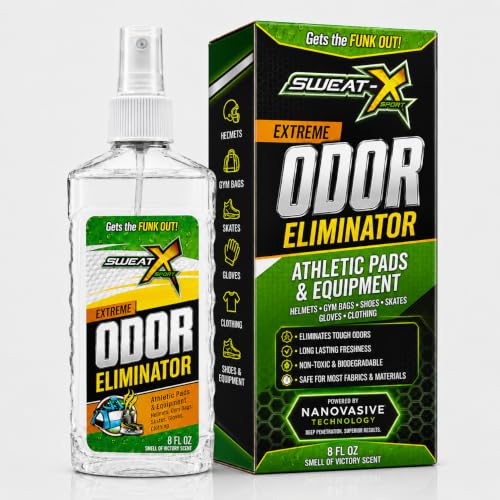SWEATX Odor Eliminator Spray for Shoes and Clothes, Victory Scent, 8 fl oz