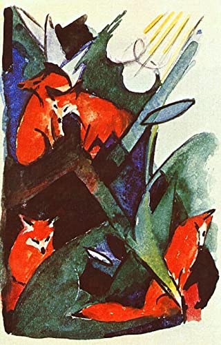 Franz Marc Peinture Sur Toile de haute précision pour décoration intérieure chic