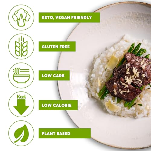 image for YUHO Shirataki Konjac Keto Rice: Gluten Free Plant Based Low Carbs Veg