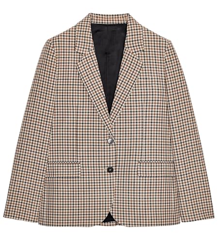 Manteau pied-de-poule femme finition smoking pour dîner chic