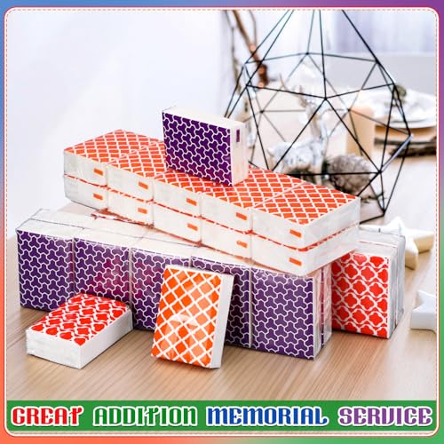 Image of Ctosree 50 Pack Pocket Tissues Travel Packs Bulk 500 Sheet Small Tissues Pocket Packs Party Favors 3 Ply Mini Individual Travel Size for Allergy Camping
