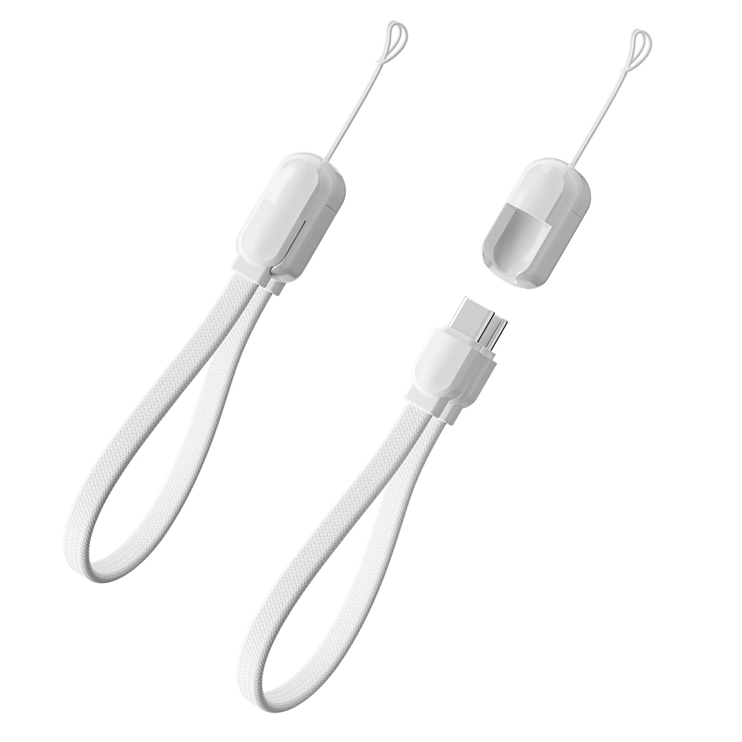 Amazon.co.jp: USB Type-C ケーブル 短い【20cm/2本セット/ストラップ