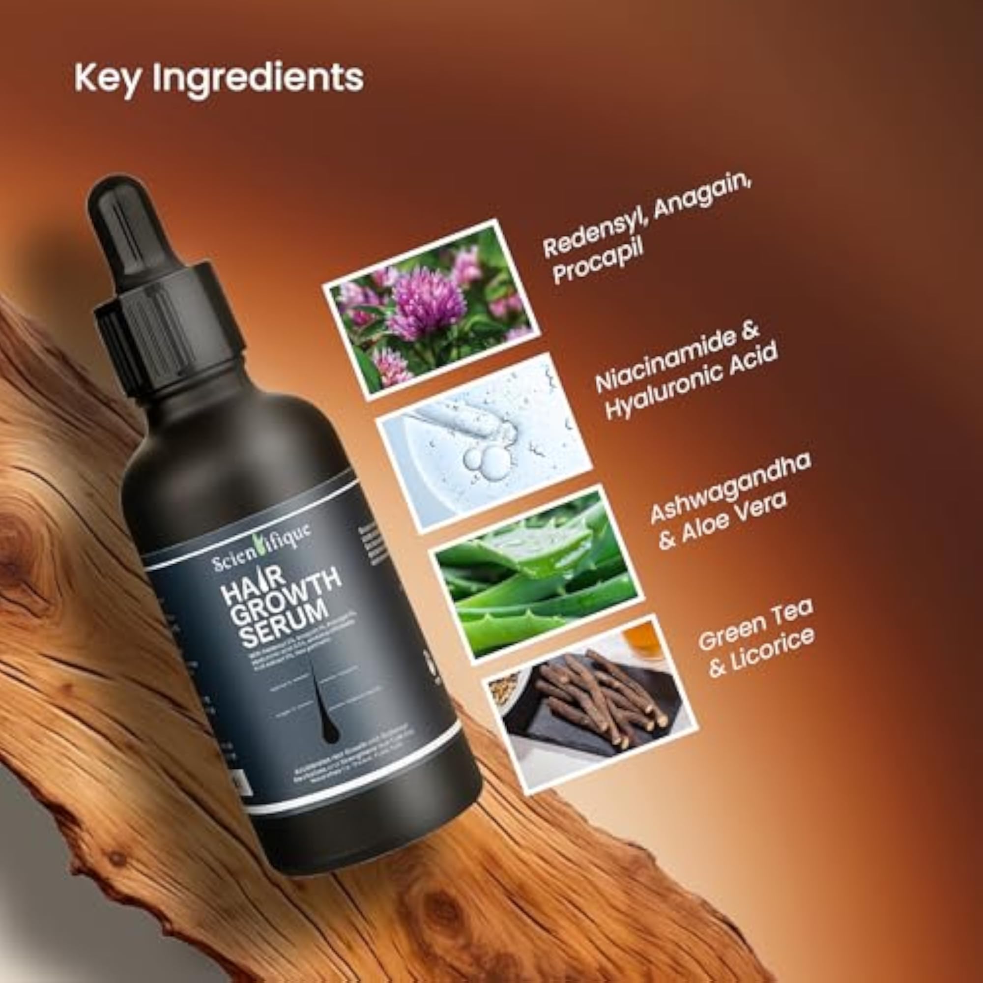 Hair Growth Serum with Redensyl, Anagain & Procapil